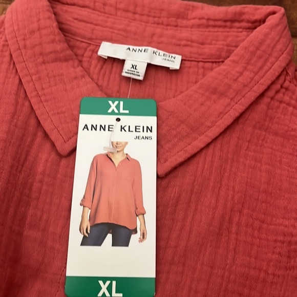 Anne Klein Button Up Shirt Size:XL - Picture 2 of 12